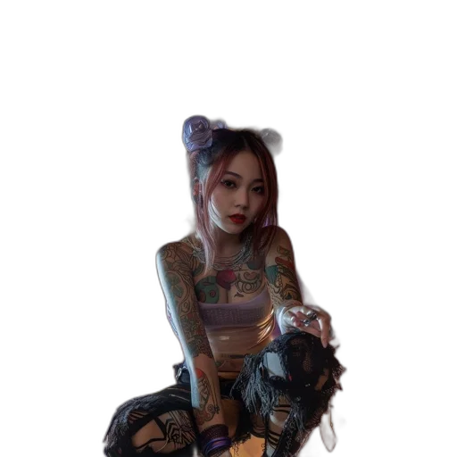 weapon, robot, staff, dress transparent PNG cut-out