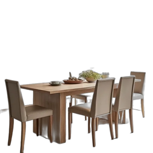 furniture, 3d render, earth tones, set transparent PNG cut-out