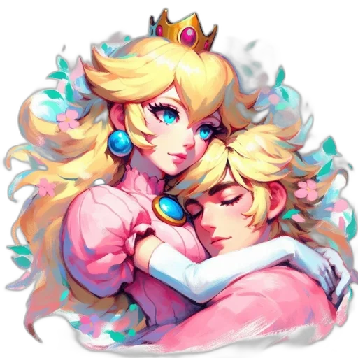 crown, pixel art, concept art, watercolor transparent PNG cut-out