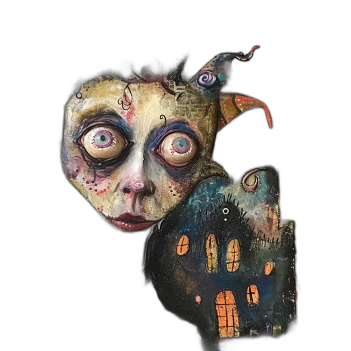 mask, creature, face, dragon transparent PNG cut-out