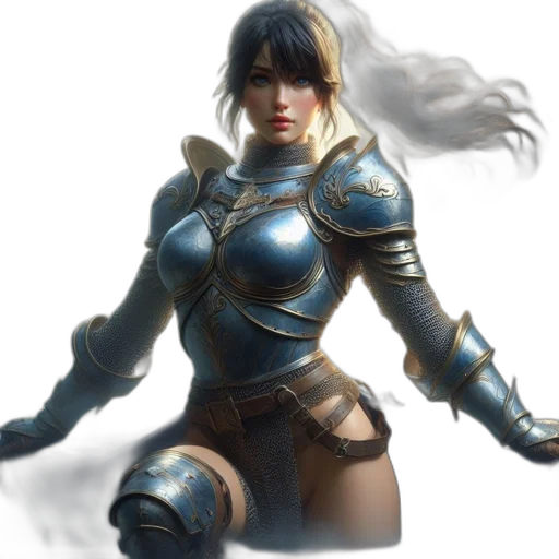 sword, fantasy art, concept art, 3d render transparent PNG cut-out