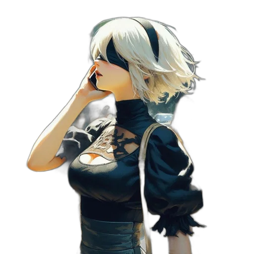 dress, face, mask, staff transparent PNG cut-out