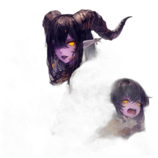 mask, creature, face, hair transparent PNG cut-out