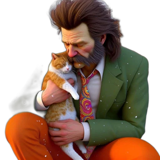 animal, jacket, staff, concept art transparent PNG cut-out