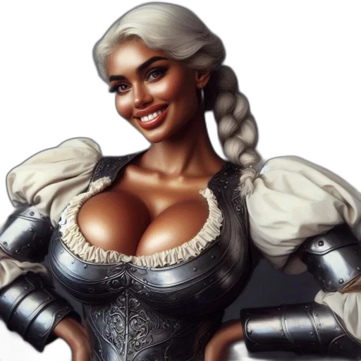 fantasy art, concept art, comic book art, photorealistic transparent PNG cut-out