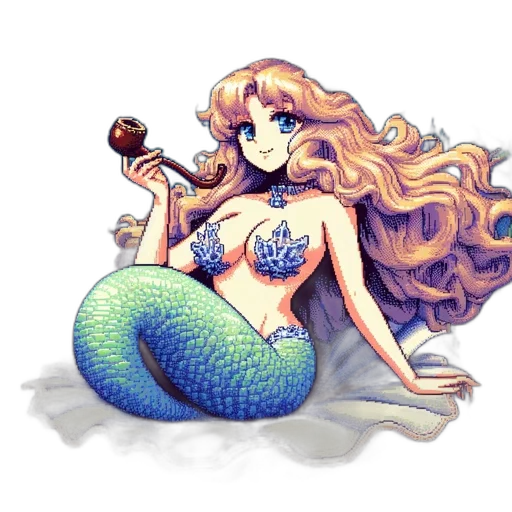pixel art, watercolor, fantasy art, concept art transparent PNG cut-out