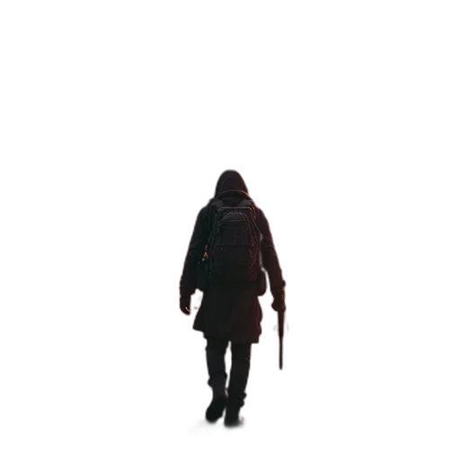 jacket, staff, sword, weapon transparent PNG cut-out