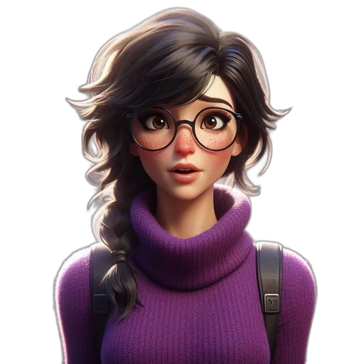 face, staff, jacket, hair transparent PNG cut-out