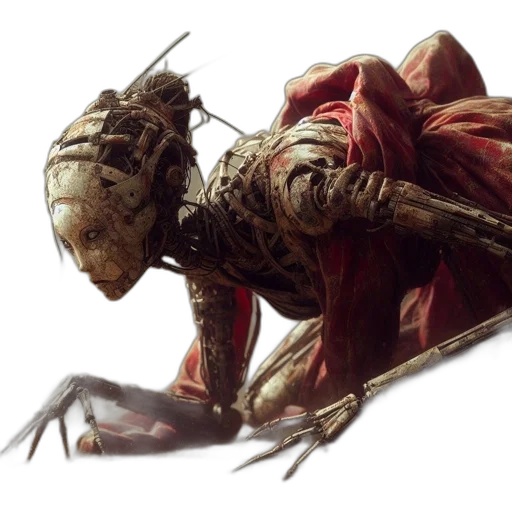 creature, animal, dragon, robot transparent PNG cut-out