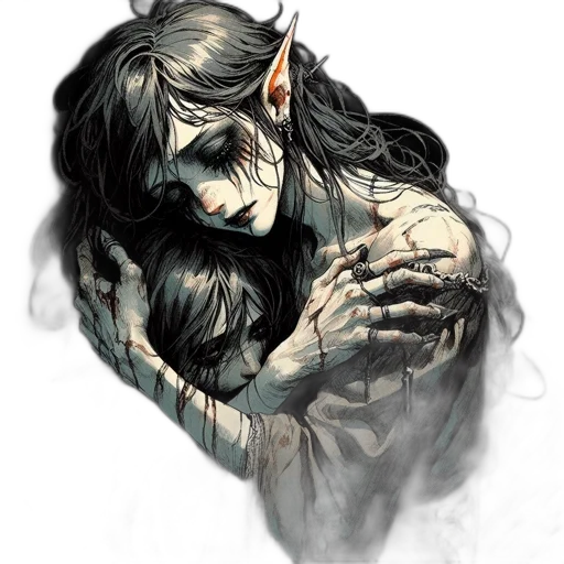 fantasy art, concept art, comic book art, watercolor transparent PNG cut-out