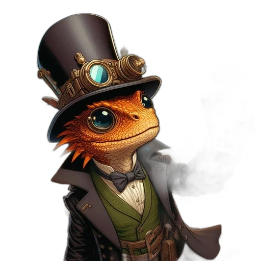 staff, hat, mask, dragon transparent PNG cut-out