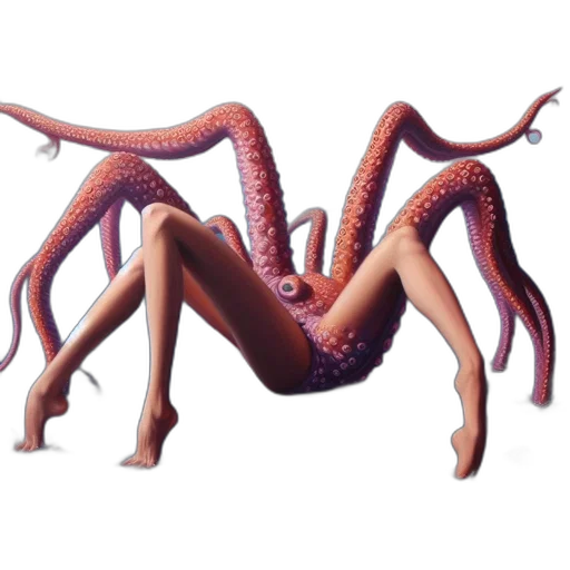 creature, animal, hair, concept art transparent PNG cut-out