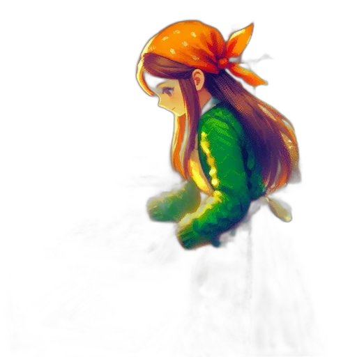 hair, dress, creature, crown transparent PNG cut-out