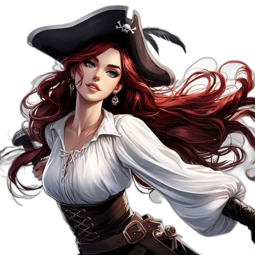 fantasy art, comic book art, concept art, photorealistic transparent PNG cut-out