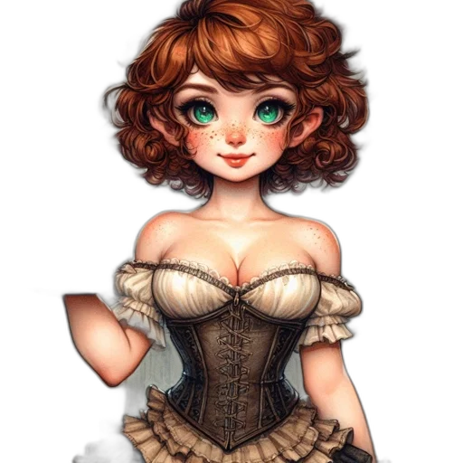 dress, fantasy art, concept art, watercolor transparent PNG cut-out