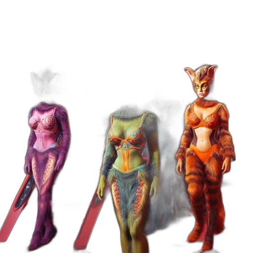 concept art, comic book art, 3d render, fantasy art transparent PNG cut-out