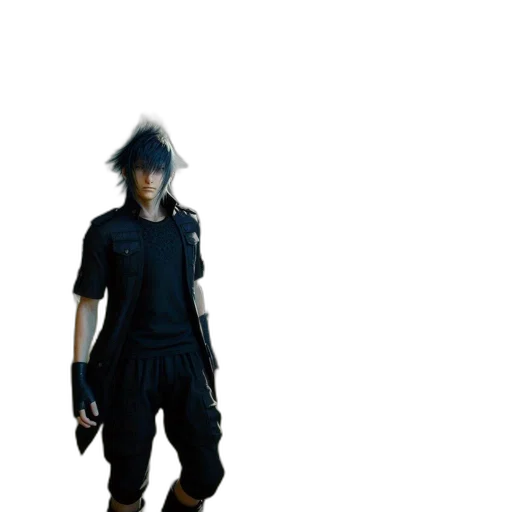 jacket, staff, weapon, mask transparent PNG cut-out