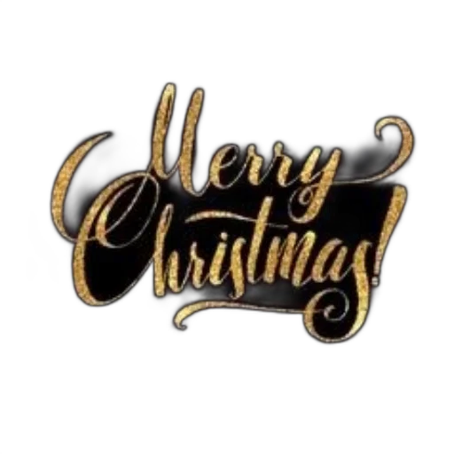 merry, christmas, written, elegant transparent PNG cut-out