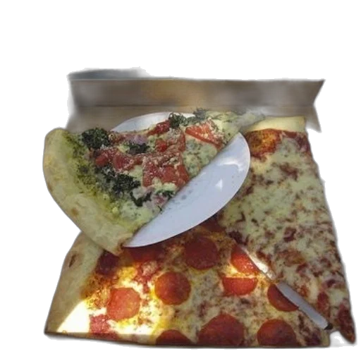 food, 3d render, pizza, box transparent PNG cut-out
