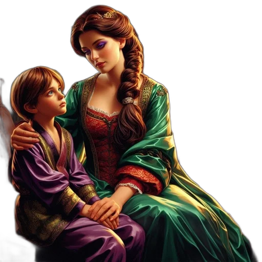 fantasy art, photorealistic, oil painting, pixel art transparent PNG cut-out