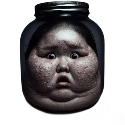 bottle, face, dress, mask transparent PNG cut-out