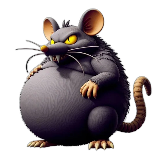 animal, food, creature, 3d render transparent PNG cut-out
