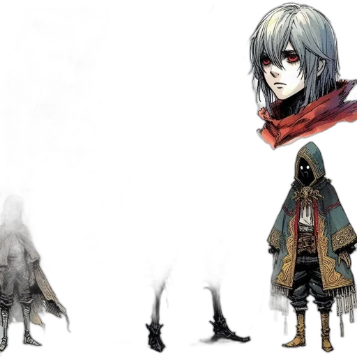 mask, creature, weapon, concept art transparent PNG cut-out