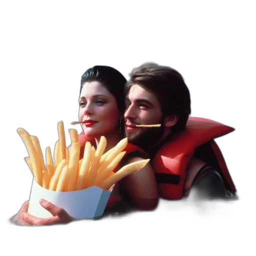 robot, food, crown, 3d render transparent PNG cut-out
