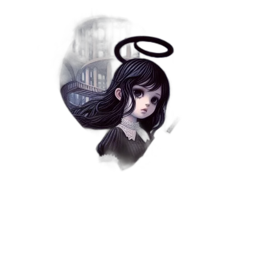 dress, face, pixel art, concept art transparent PNG cut-out