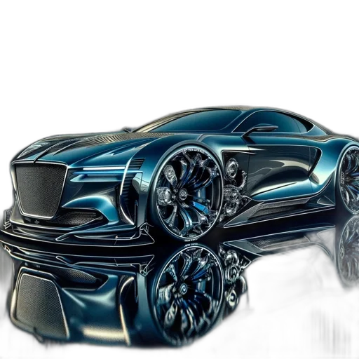car, 3d render, photorealistic, concept art transparent PNG cut-out