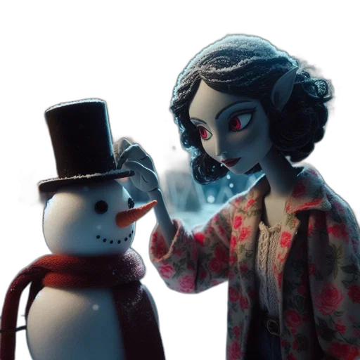 concept art, 3d render, comic book art, snow transparent PNG cut-out
