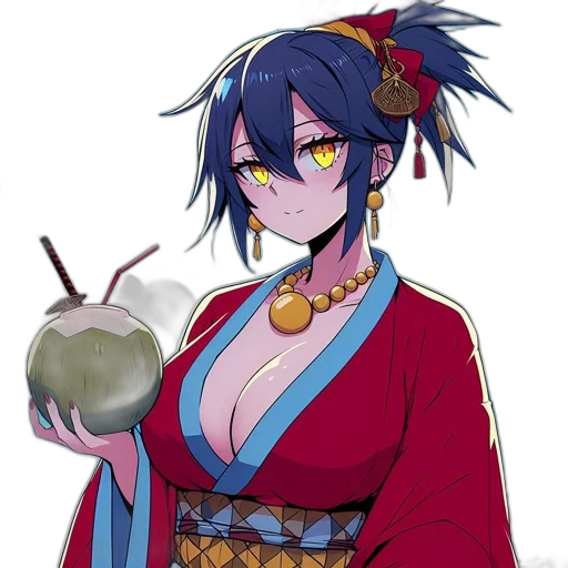 staff, anime, vaporwave, pixel art transparent PNG cut-out