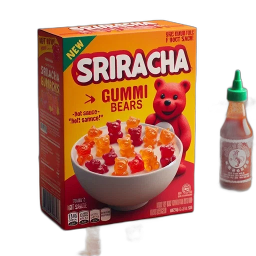 food, bottle, 3d render, cereal transparent PNG cut-out