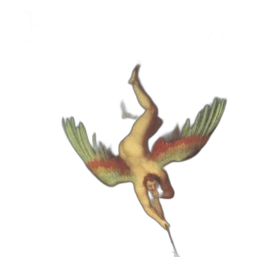dragon, staff, animal, creature transparent PNG cut-out