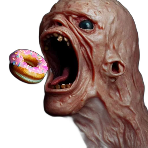 food, creature, face, animal transparent PNG cut-out