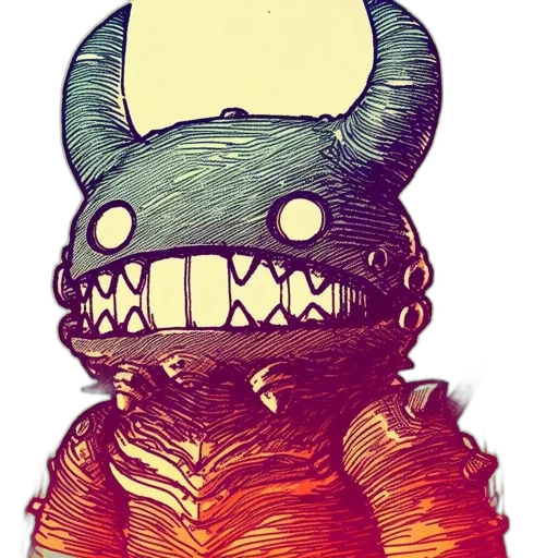 mask, creature, dragon, face transparent PNG cut-out