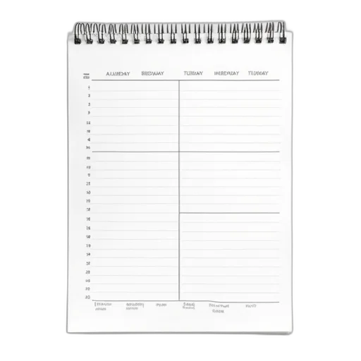 large, calendar, pad, spiral transparent PNG cut-out