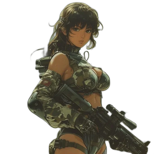 weapon, concept art, cyberpunk, pixel art transparent PNG cut-out