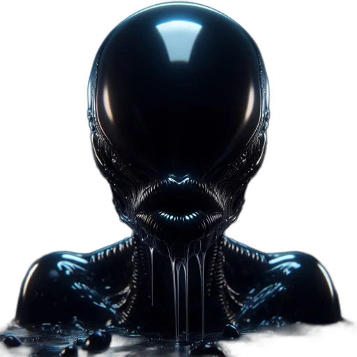 mask, creature, robot, hair transparent PNG cut-out