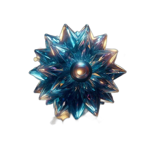 jewelry, crown, flower, 3d render transparent PNG cut-out
