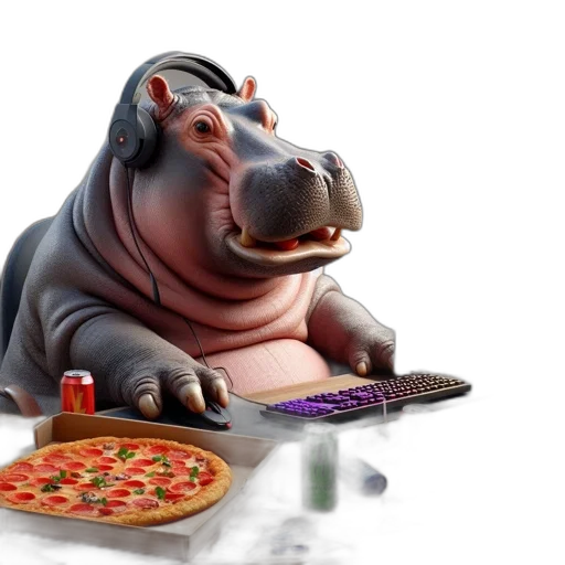 food, animal, 3d render, concept art transparent PNG cut-out