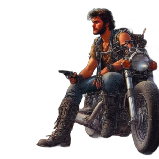 weapon, concept art, pixel art, cyberpunk transparent PNG cut-out