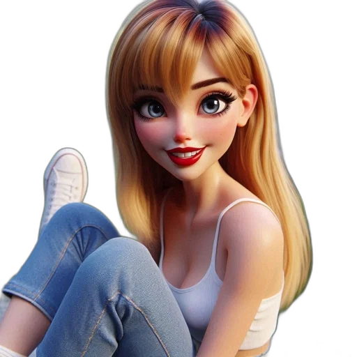 face, jewelry, cartoon, 3d render transparent PNG cut-out