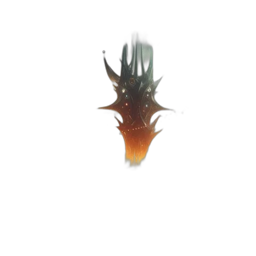 dragon, creature, crown, animal transparent PNG cut-out