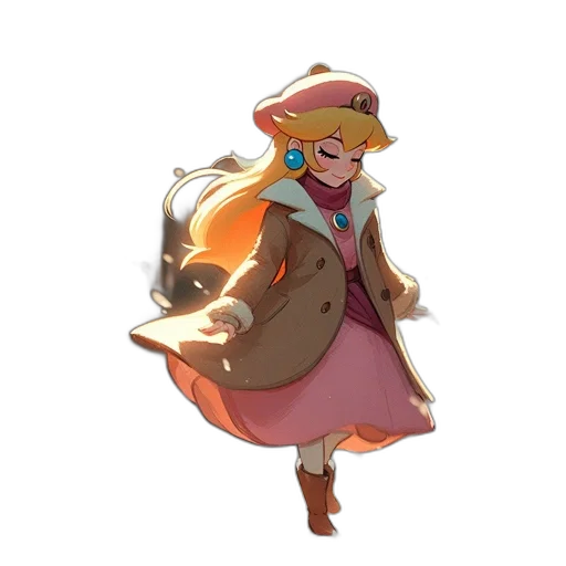 staff, jacket, dress, hat transparent PNG cut-out