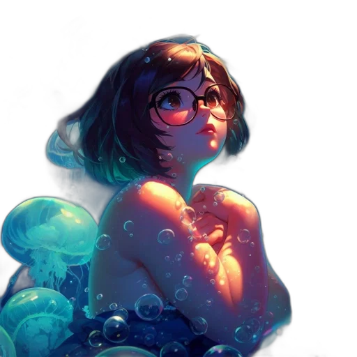 dress, creature, bottle, concept art transparent PNG cut-out
