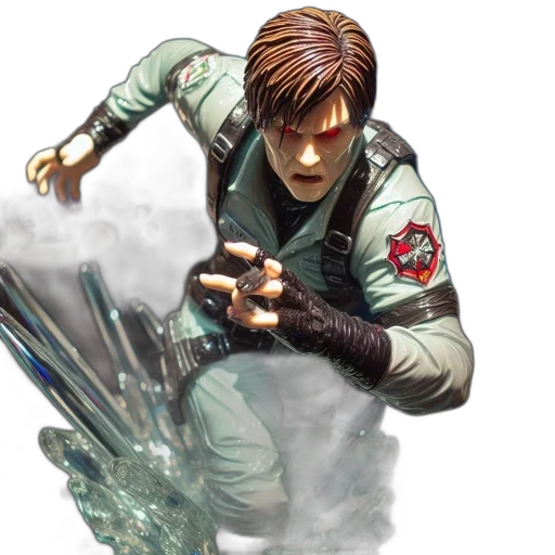 jacket, weapon, concept art, photorealistic transparent PNG cut-out