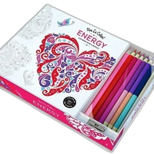 vibrant, coloring, book, titled transparent PNG cut-out