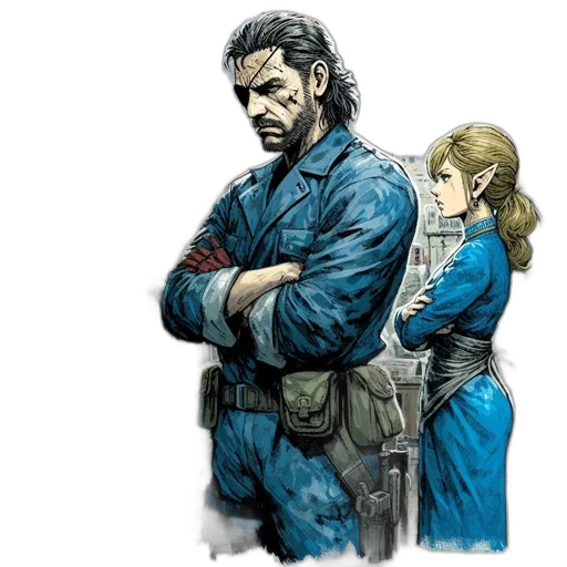 jacket, concept art, comic book art, watercolor transparent PNG cut-out
