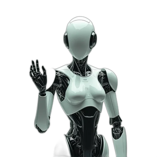 robot, dress, mask, 3d render transparent PNG cut-out